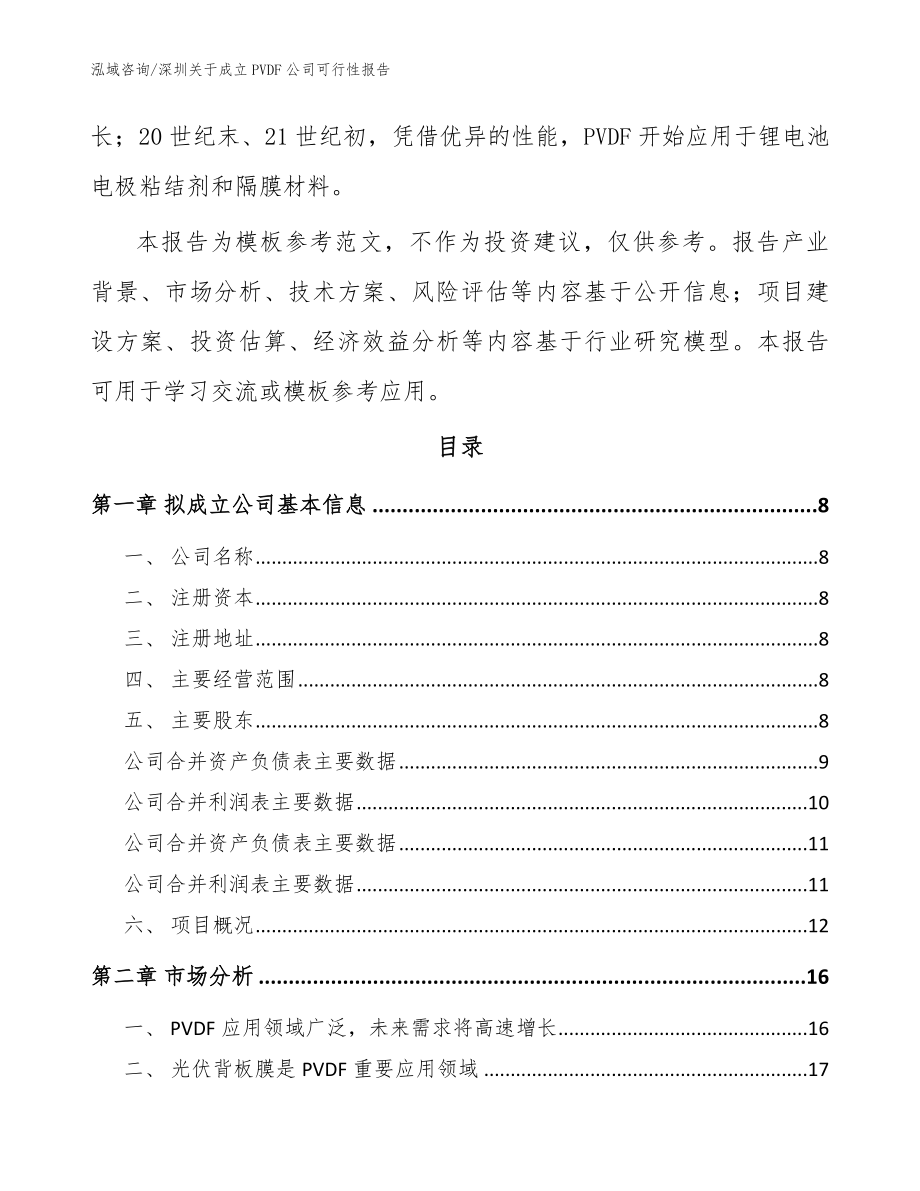 深圳关于成立PVDF公司可行性报告参考范文_第3页