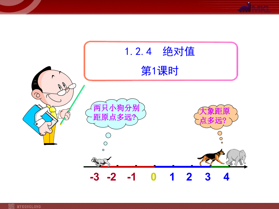 初中数学教学课件：1.2.4绝对值第1课时(人教版七年级上)_第1页