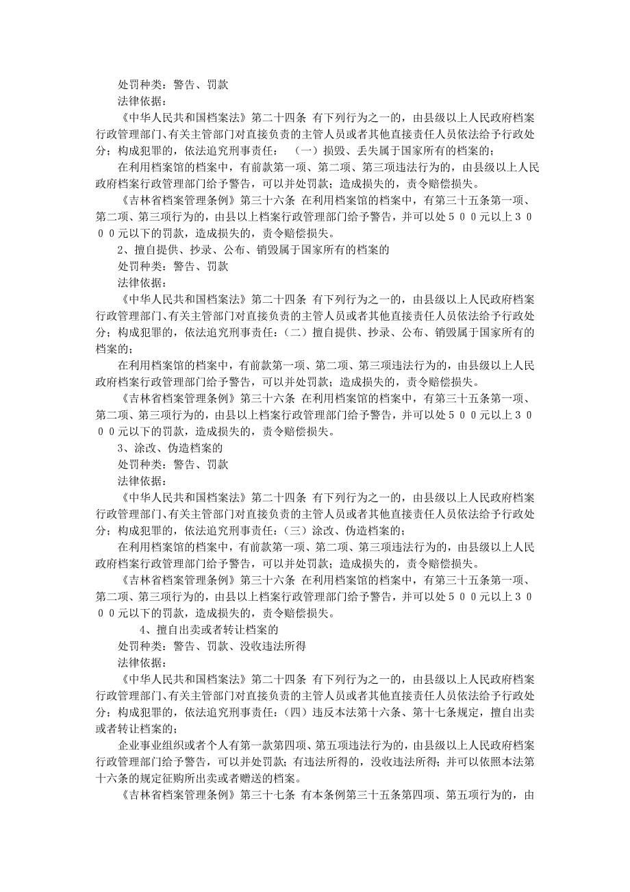 档案局-安图县档案局行政执法依据梳理结果_第5页