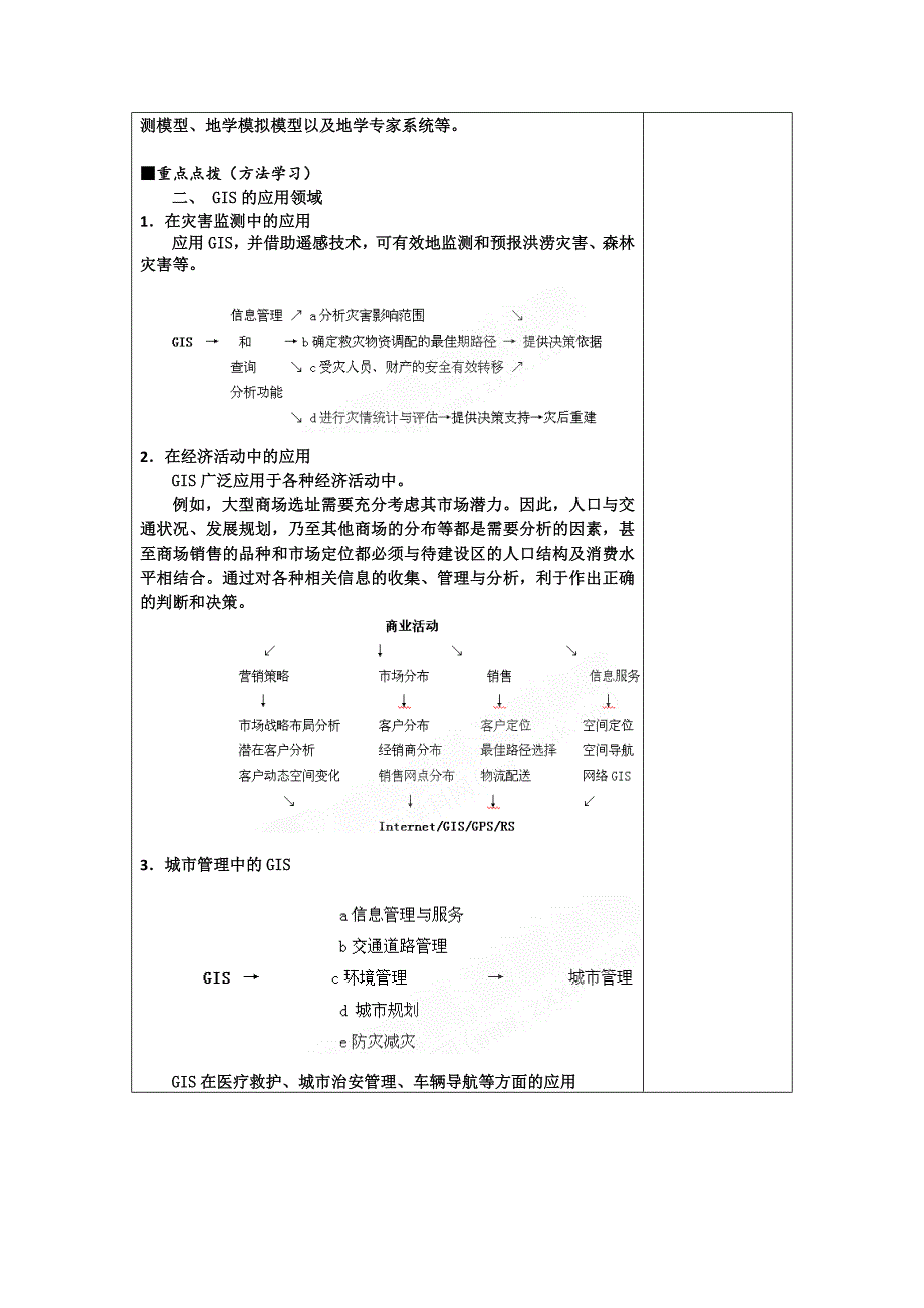 江苏省滨海县八滩中学高中地理必修二学案第二单元 地理信息系统与城市管理_第3页