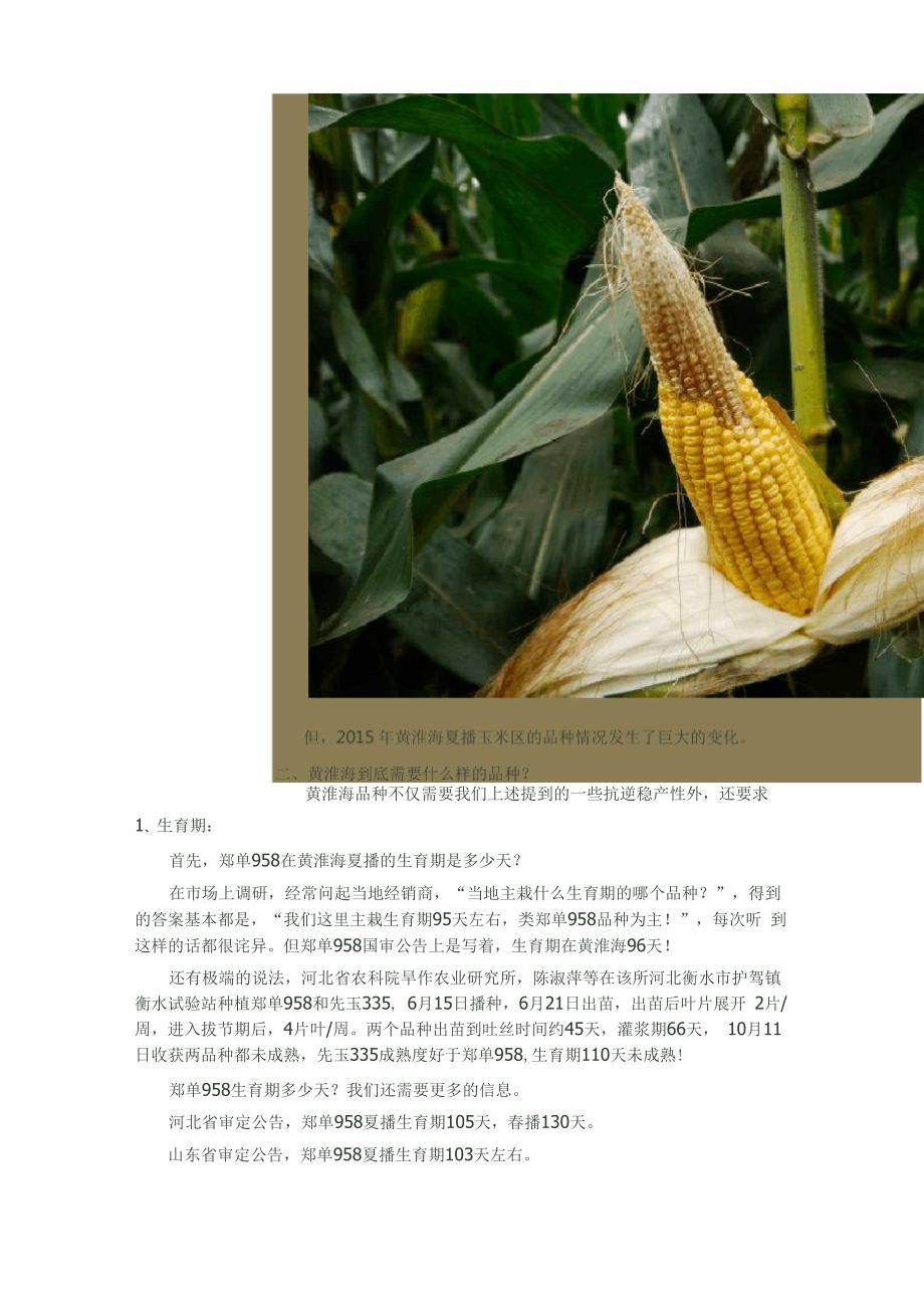 黄淮海夏播玉米品种的红轴和白轴之争_第2页