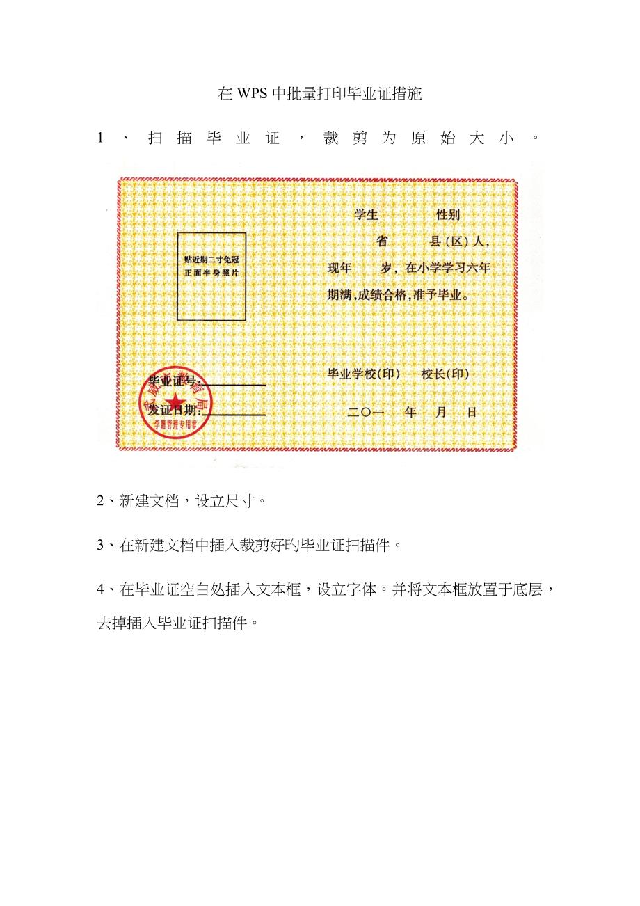 批量打印毕业证步骤_第1页