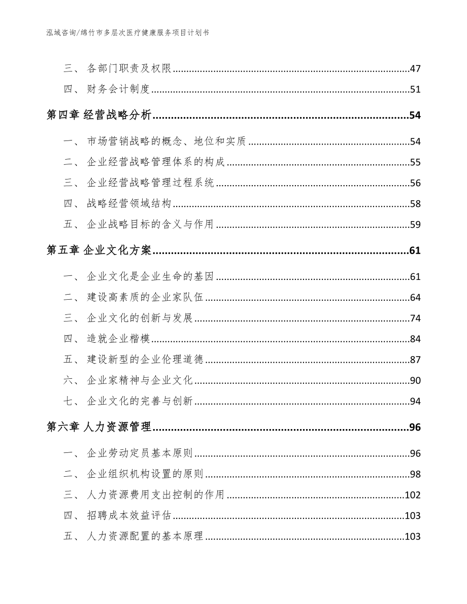 绵竹市多层次医疗健康服务项目计划书（范文模板）_第4页