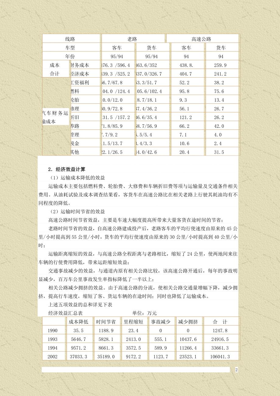 京津唐高速公路的成本效益分析_第2页