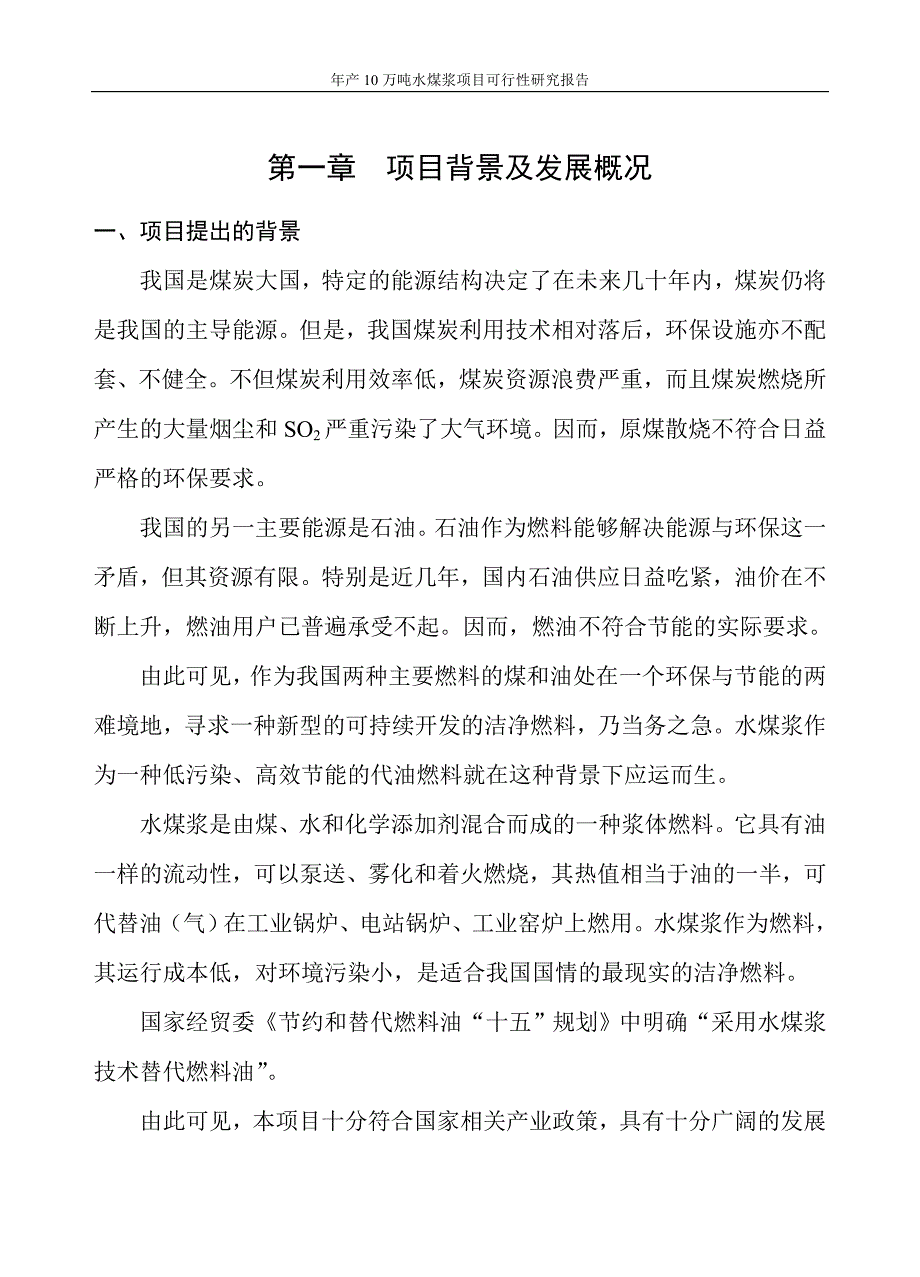 年产10万吨水煤浆项目可行性谋划书.doc_第4页