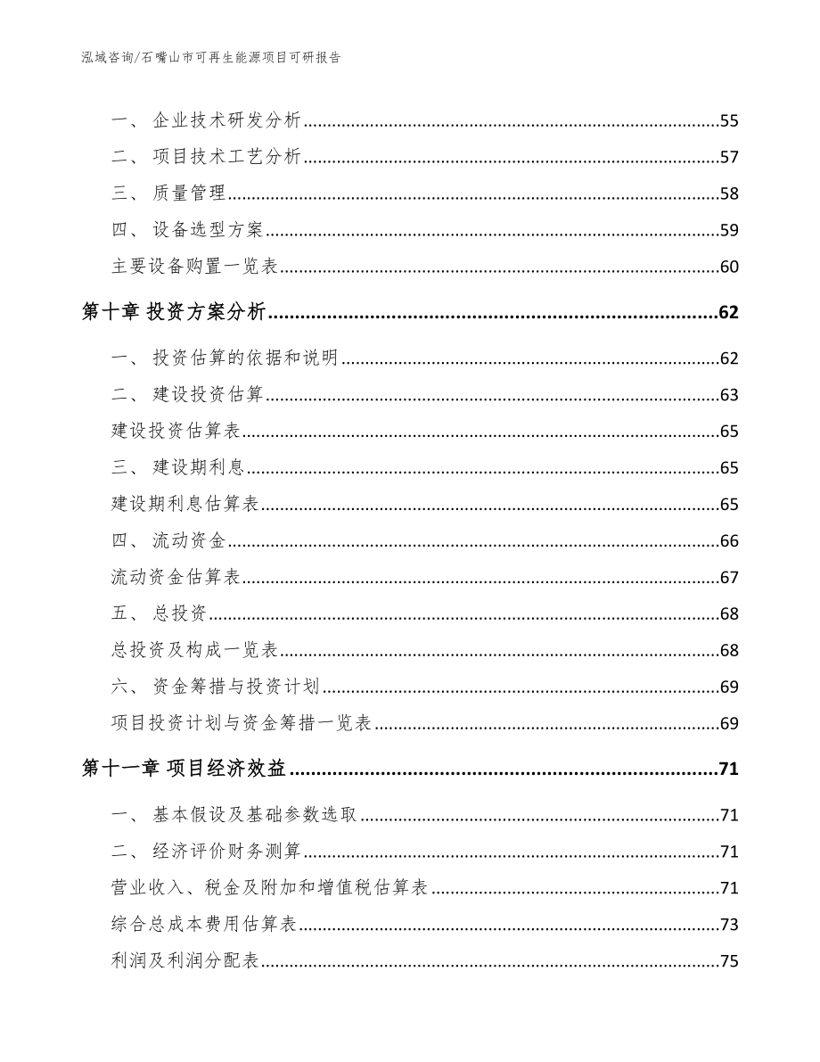 石嘴山市可再生能源项目可研报告（模板范文）_第3页