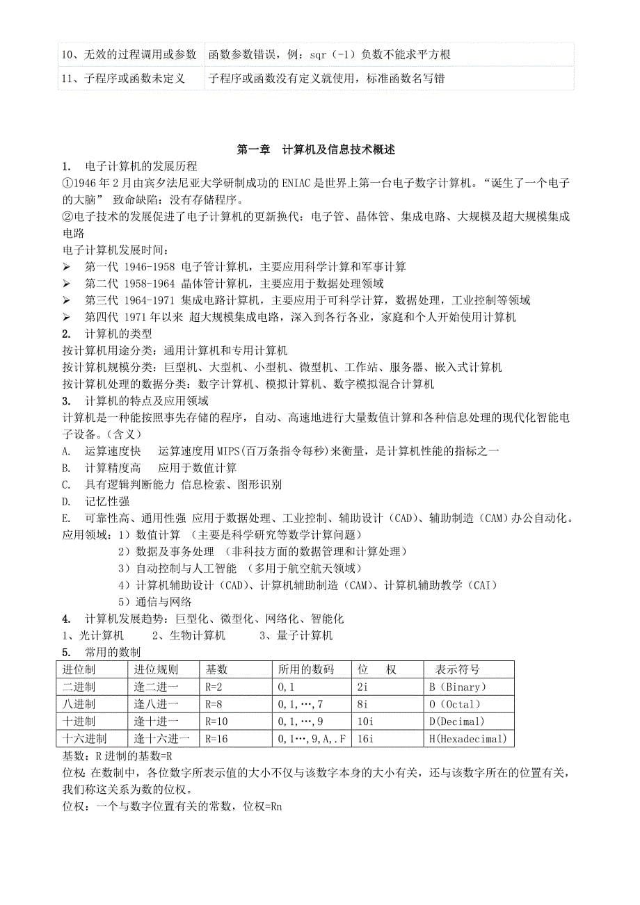 大学计算机基础超详细知识点归纳总结.doc_第5页