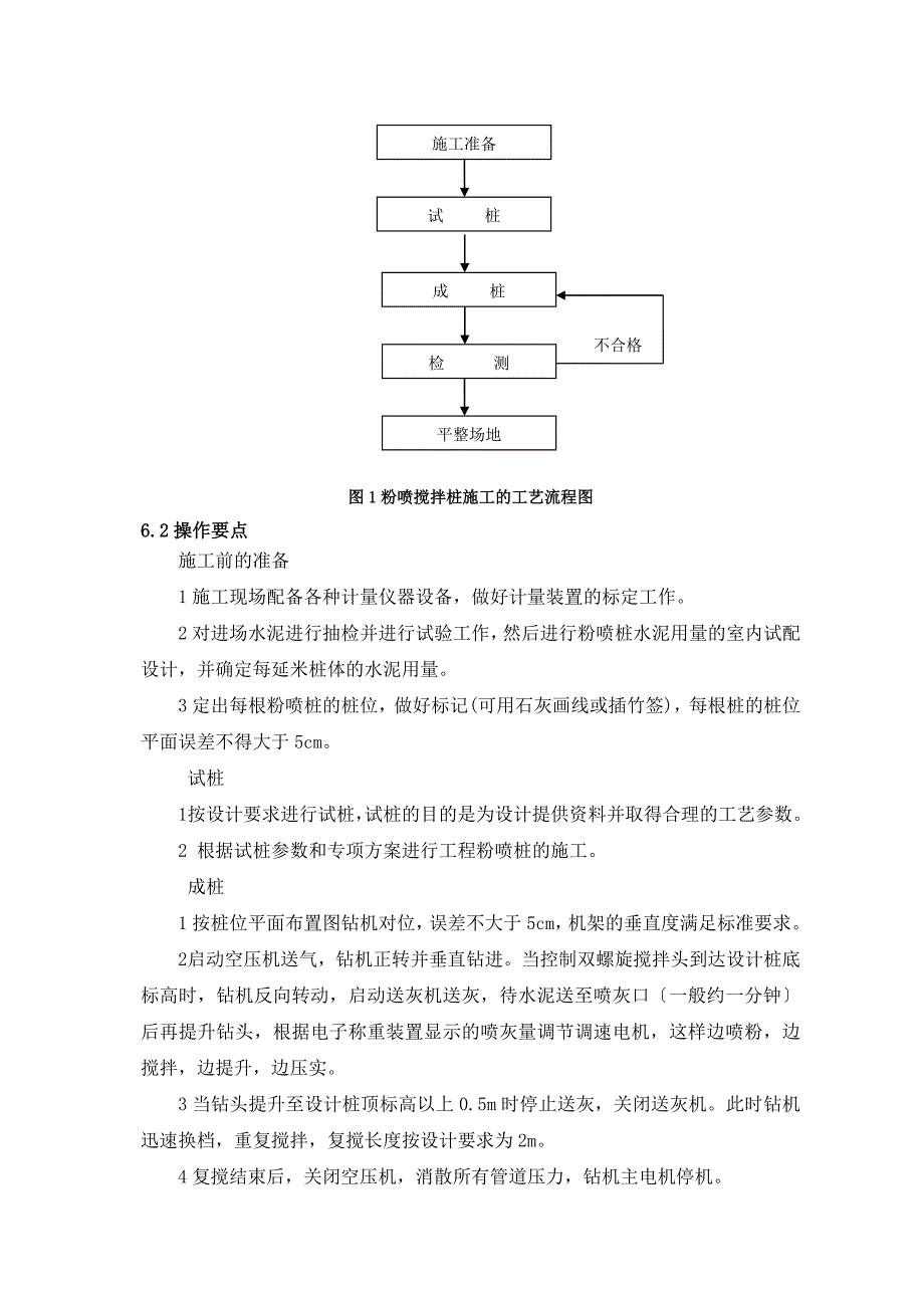 粉喷桩施工工艺工法_第2页