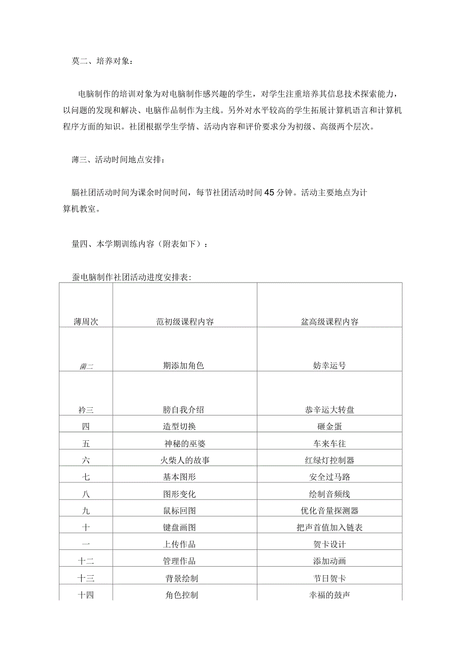 趣味编程社团活动计划_第2页