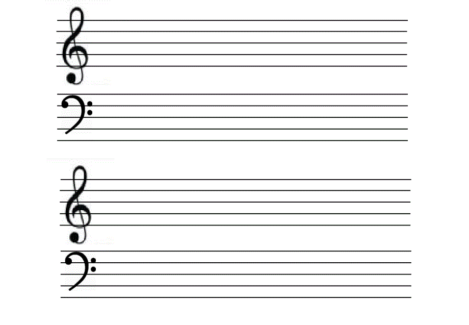 五线谱卡片含空白五线谱,可自己编辑_第4页