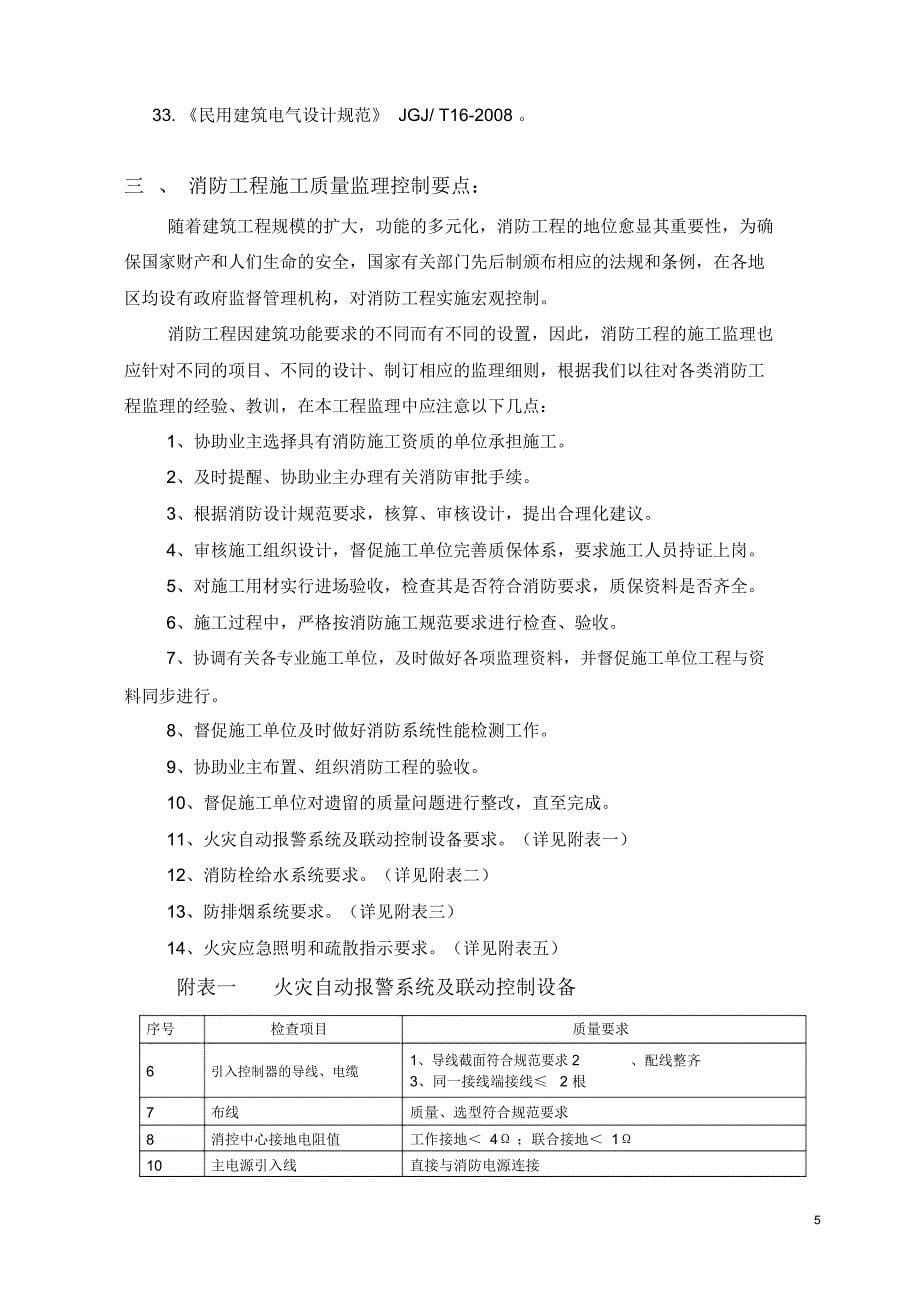 水电及消防安装监理实施细则_第5页