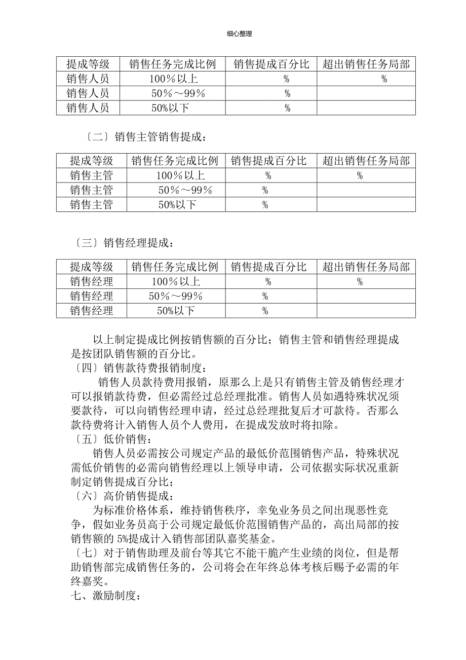 销售人员薪资、提成及奖励制度_第2页