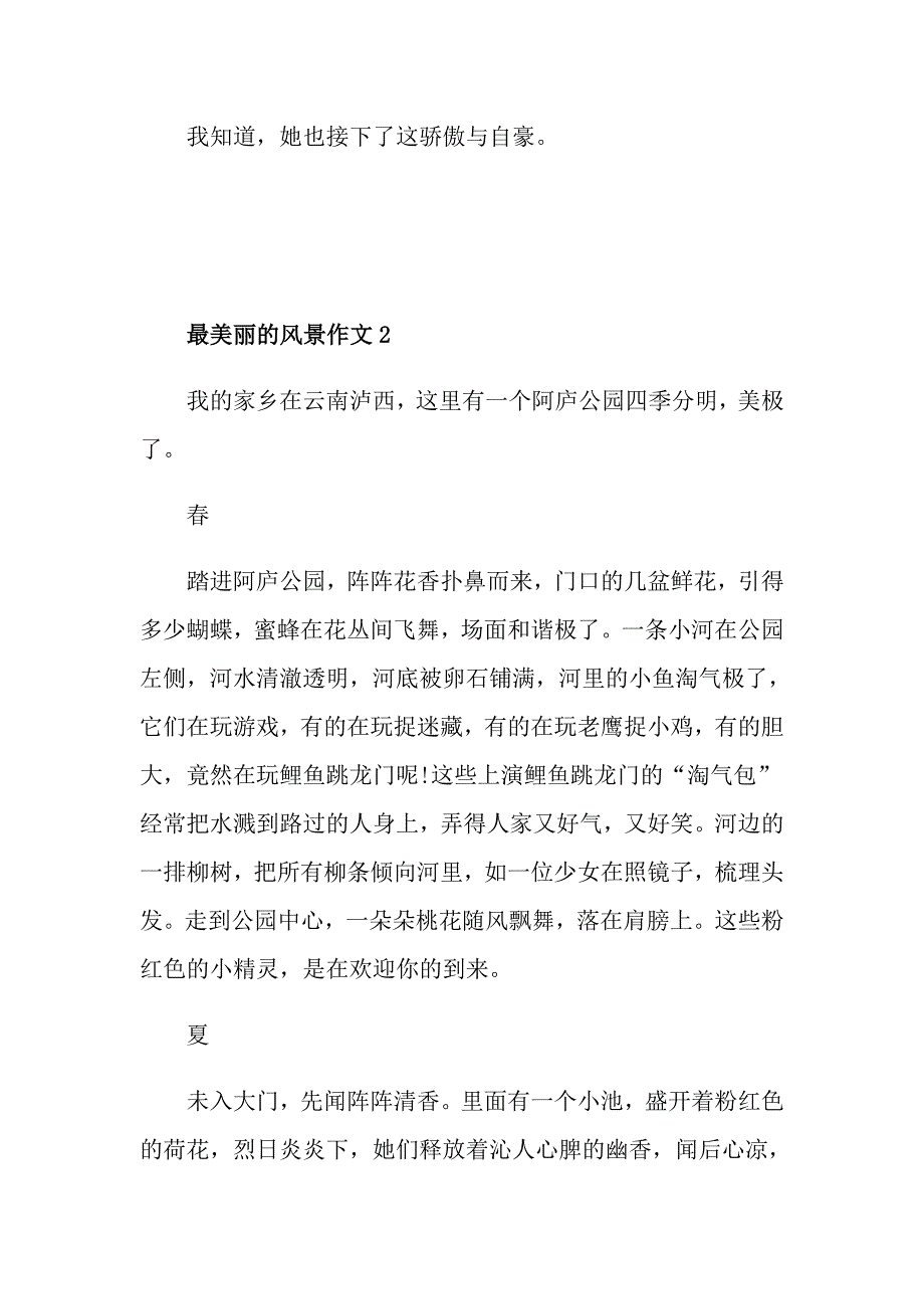 最美丽的风景初三800字作文_第3页