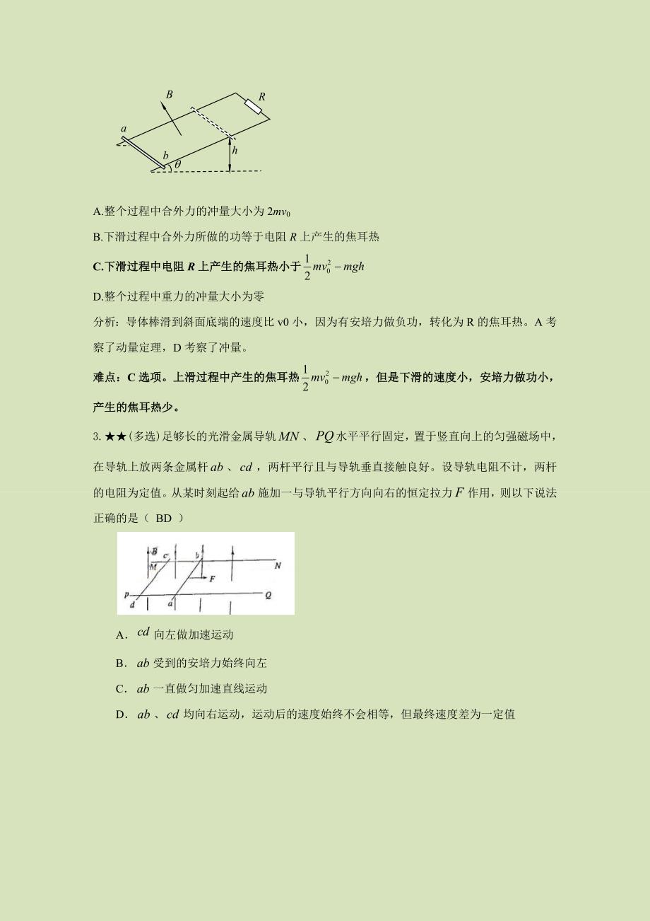 第二十二讲-电磁感应与动量结合_第4页