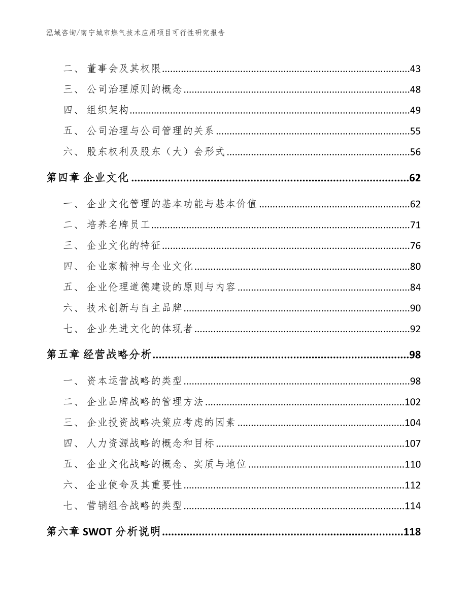 南宁城市燃气技术应用项目可行性研究报告【范文】_第2页