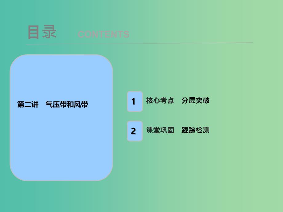 2019届高考地理一轮复习第三章地上的大气第二讲气压带和风带课件新人教版.ppt_第1页