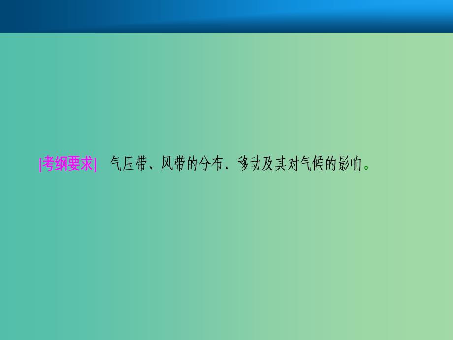 2019届高考地理一轮复习第三章地上的大气第二讲气压带和风带课件新人教版.ppt_第2页