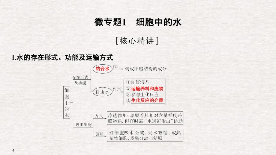 高考生物二轮课件：专题一　细胞的分子基础及相关调节_第4页