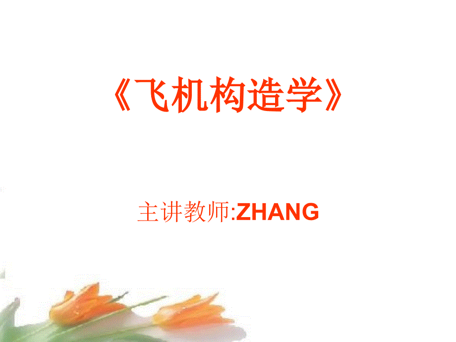 飞机构造基础第1章飞机结构_第1页