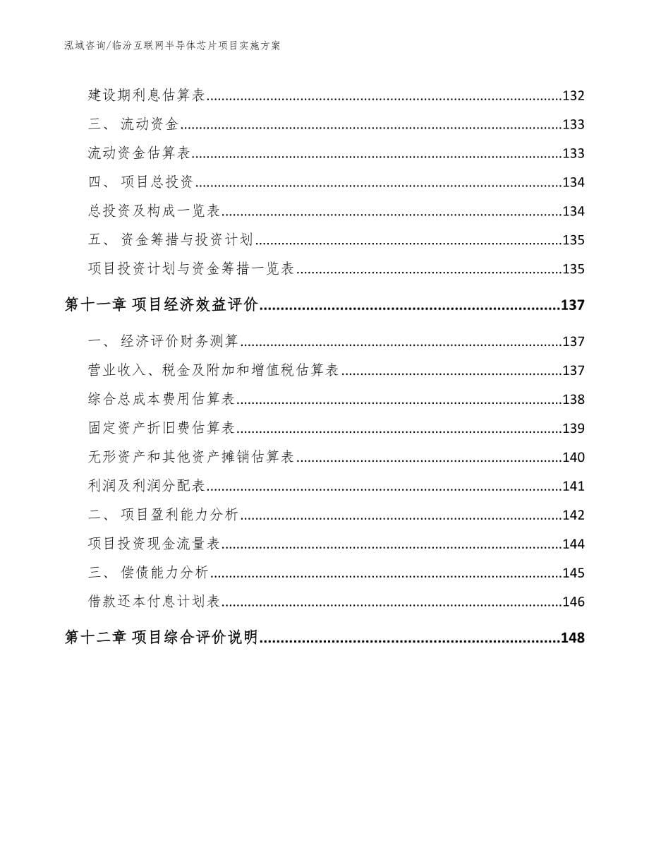 临汾互联网半导体芯片项目实施方案_第5页