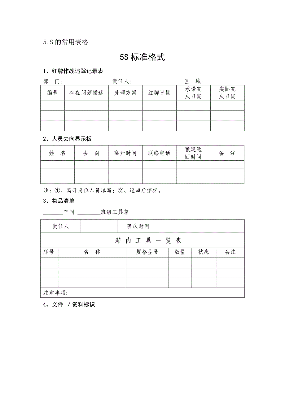 5s常用表格格式_第1页