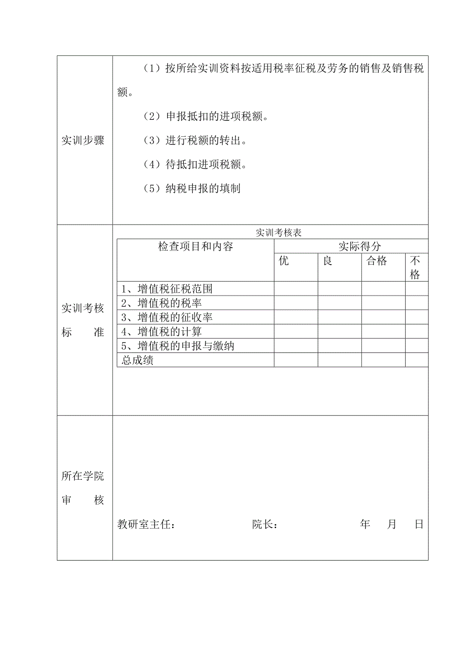 纳税实务-实训教学指导书_第3页