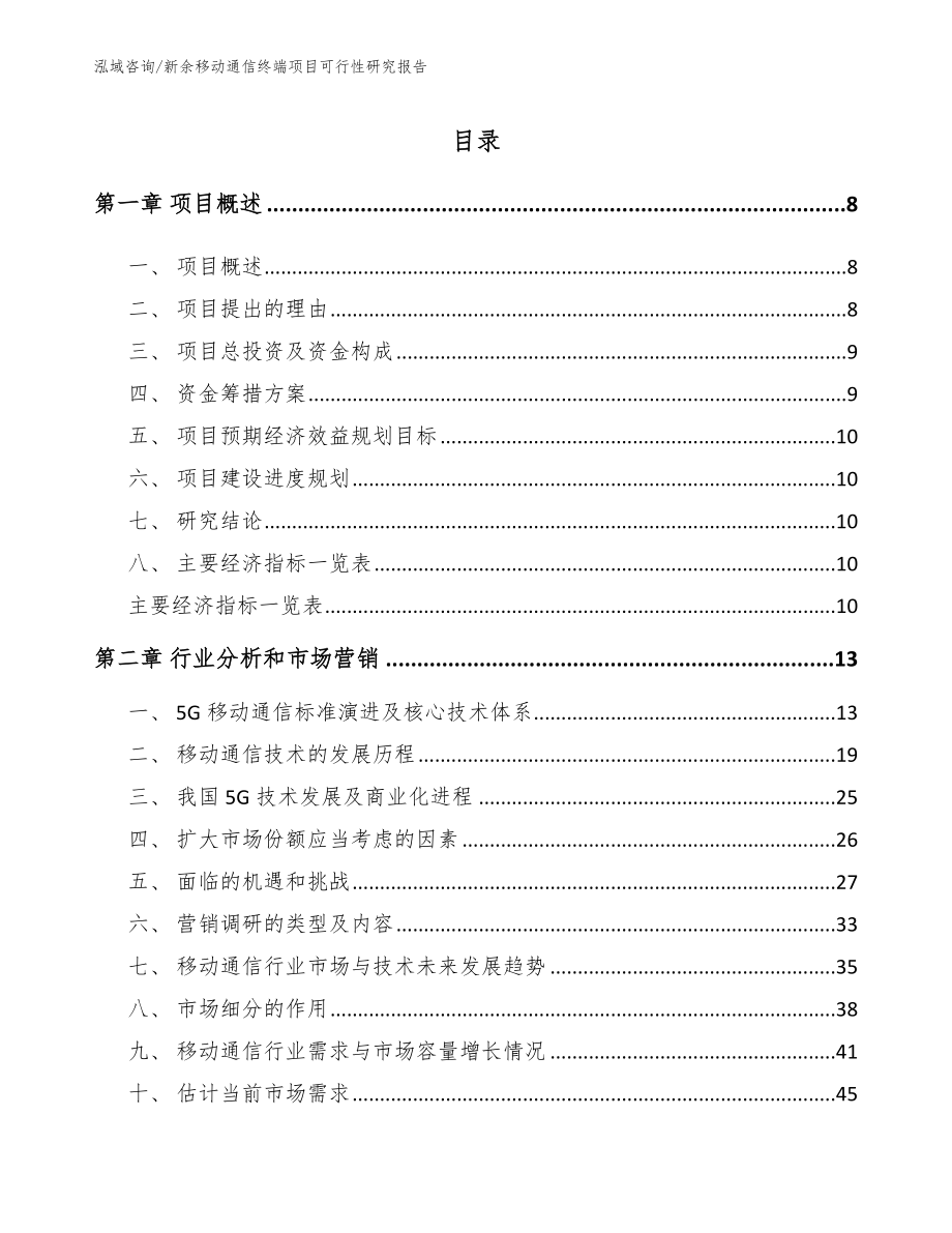 新余移动通信终端项目可行性研究报告_第2页