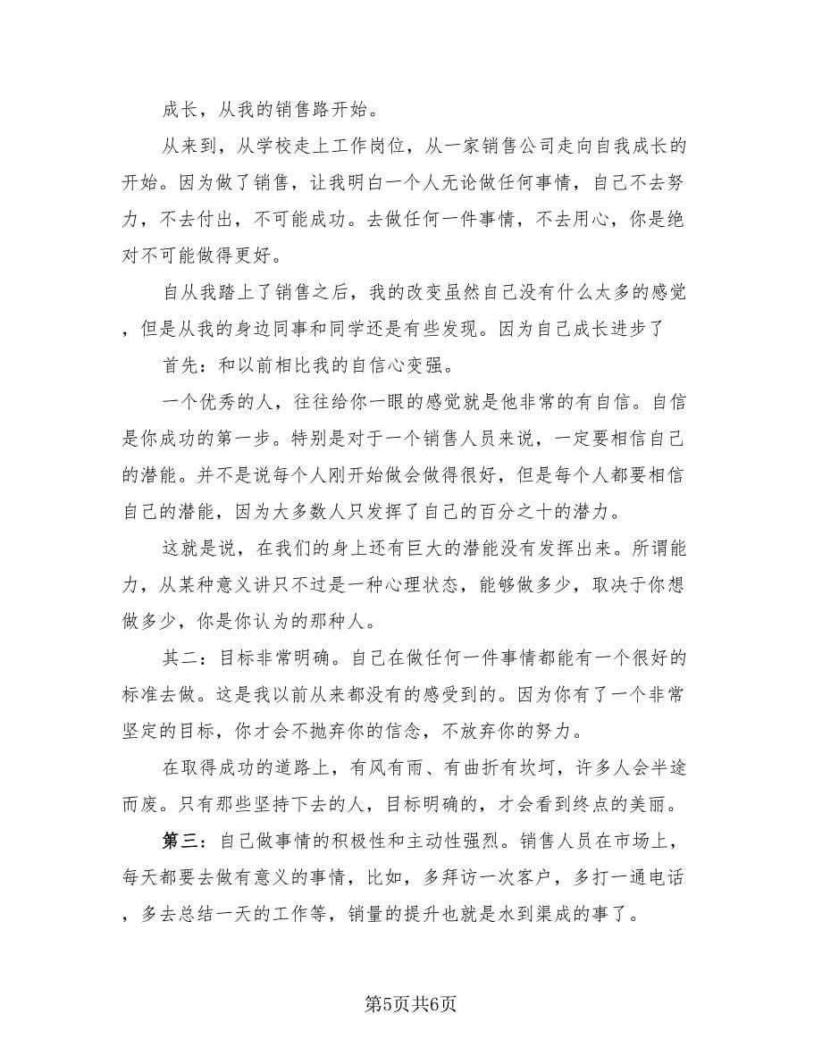 电话销售个人实习工作总结（2篇）.doc_第5页