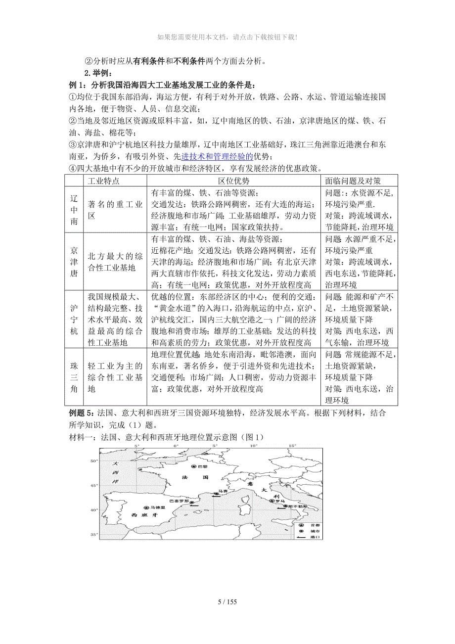 工业区位知识点整理_第5页