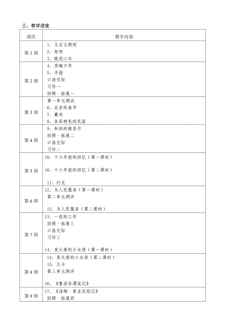 二0一四学年第二学期语文第12册教学计.doc_第3页