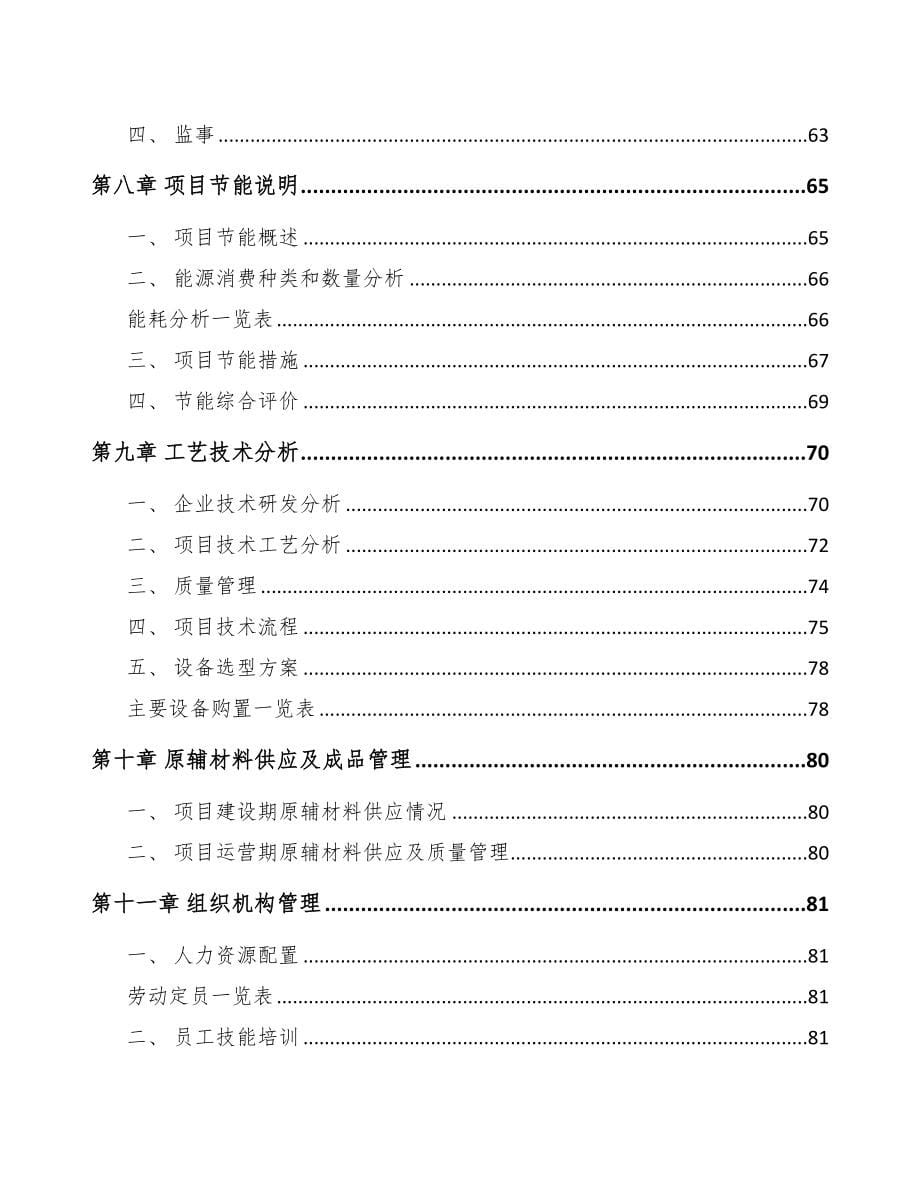四川高分子材料项目可行性研究报告(DOC 85页)_第5页