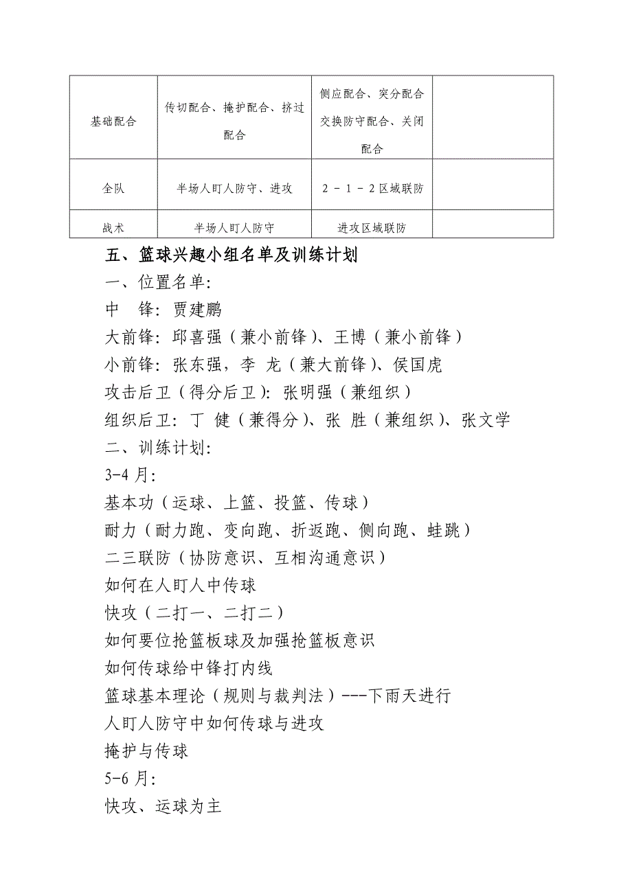 学生篮球队训练方案_第3页