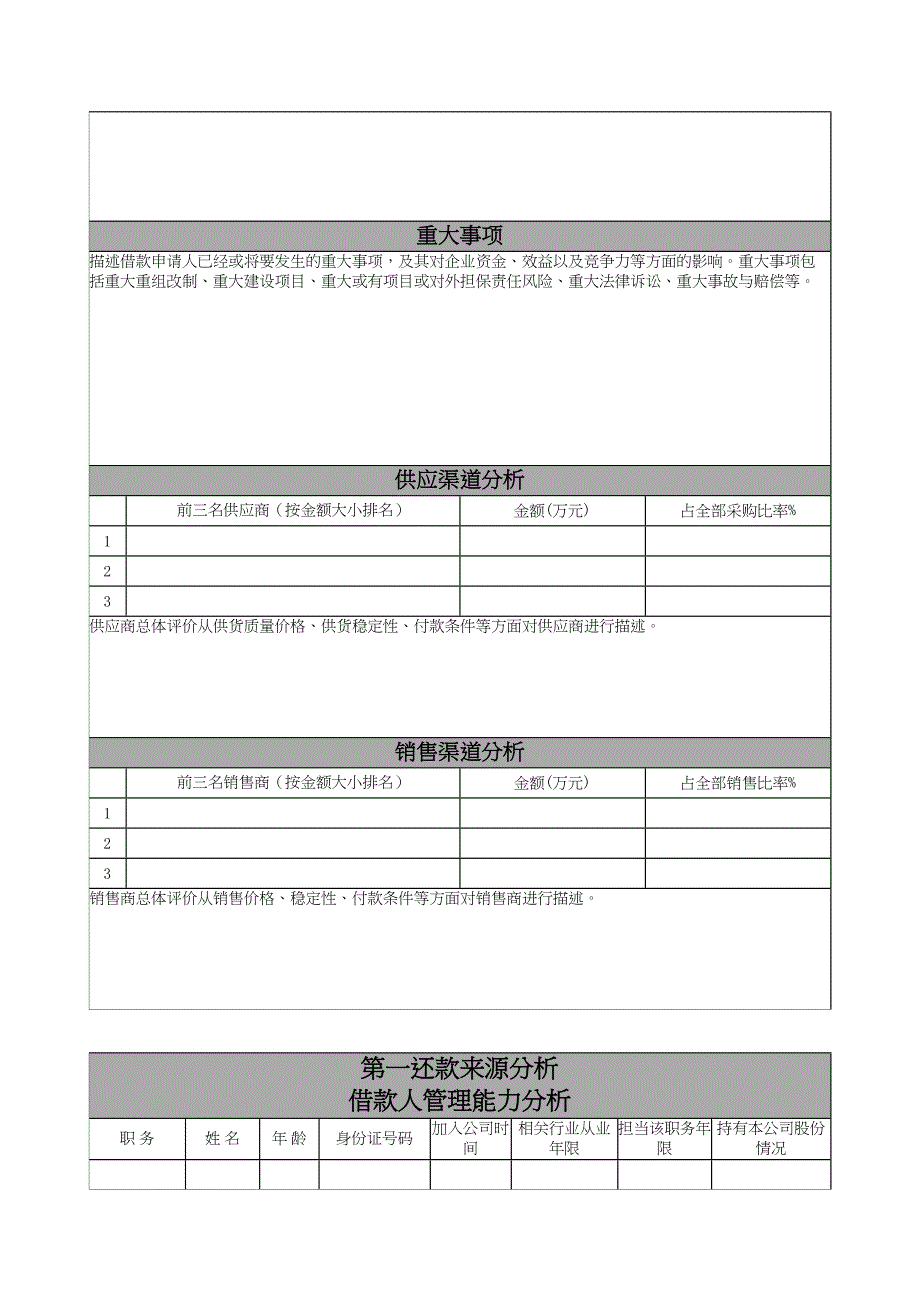 银行流动资金贷款(一般行业)授信调查报告_(模版)(DOC 17页)_第5页