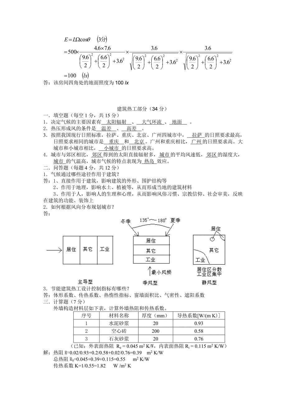 建筑环境物理试题.doc_第5页