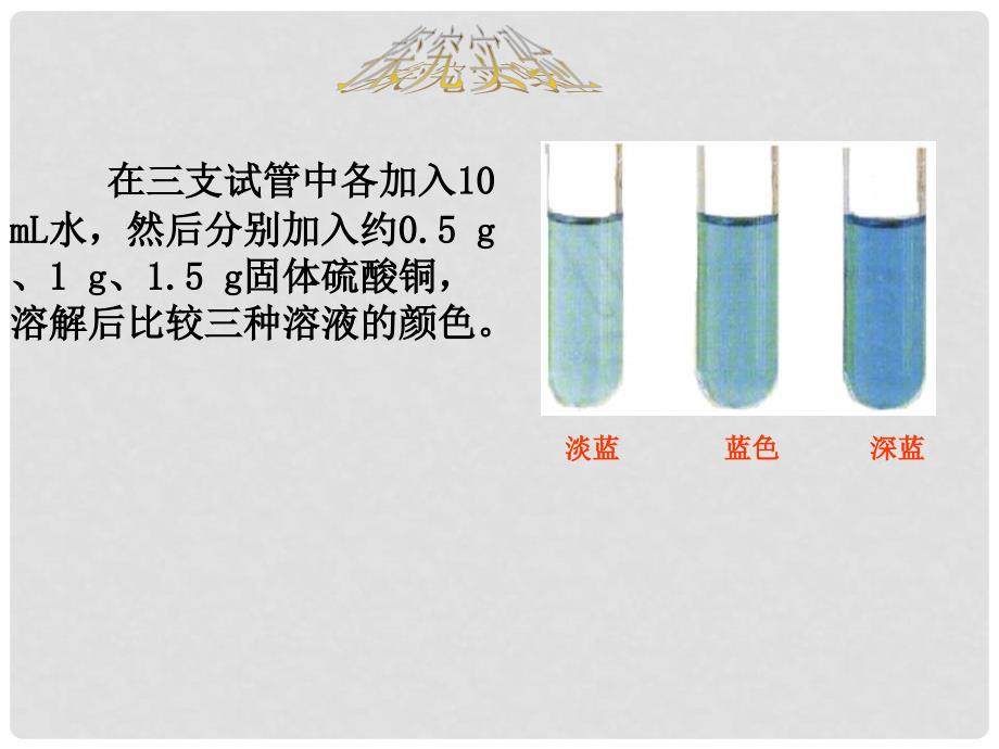 九年级化学下册 第九单元 溶液 课题3 溶液的浓度课件2 （新版）新人教版_第3页