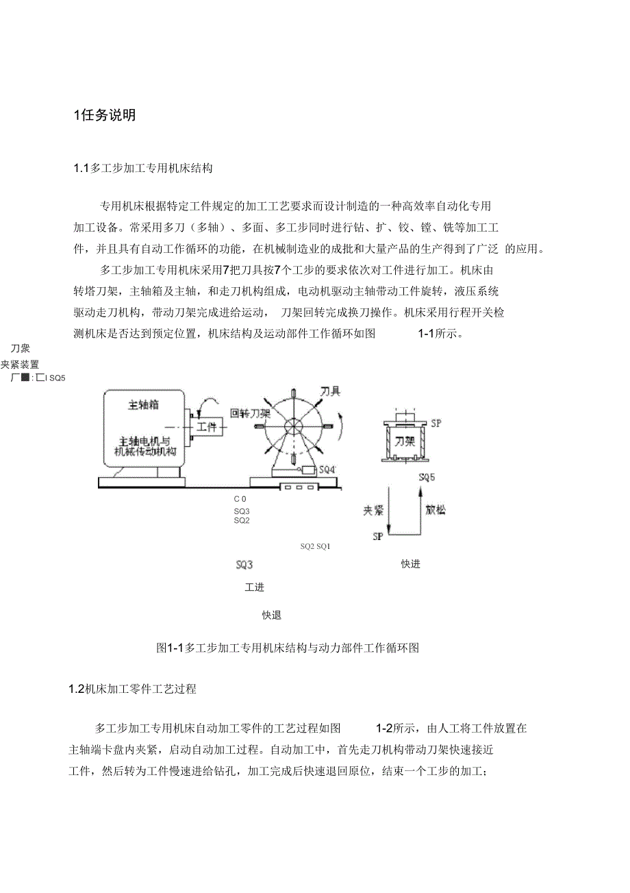 多工步加工专用机床电气控制系统设计说明_第3页