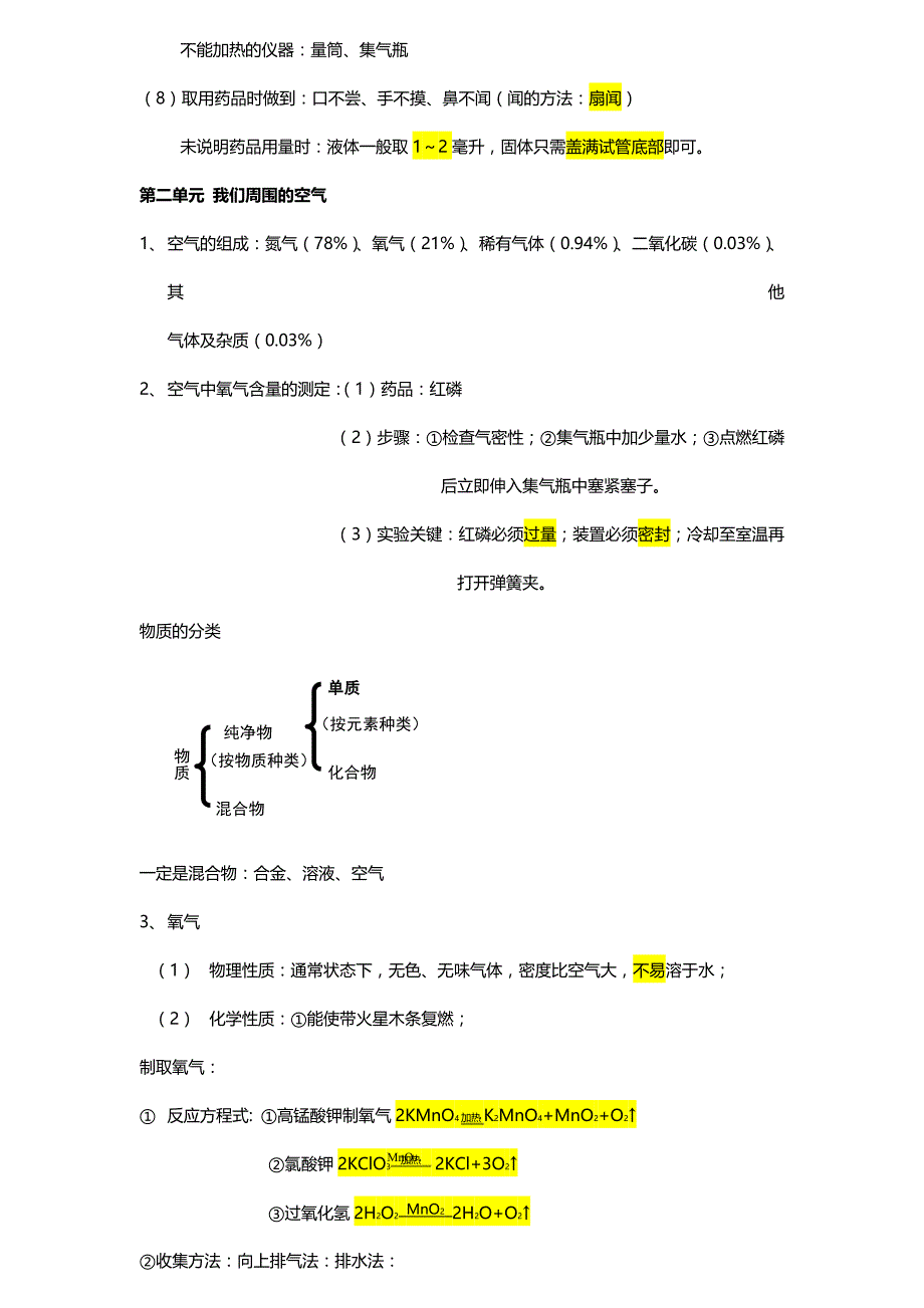 人教版初三化学上册知识点总结材料_第3页