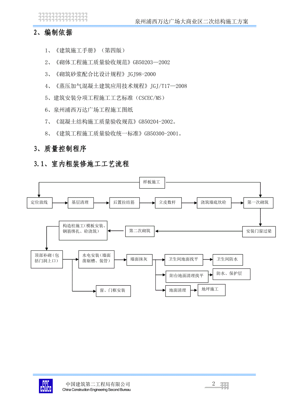 福建某超高层框剪结构商业综合体二次结构施工方案(附示意图)_第3页