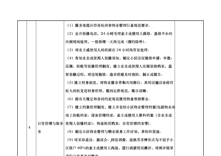 杭州市普通住宅物业菜单式服务参考收费标准试行_第3页