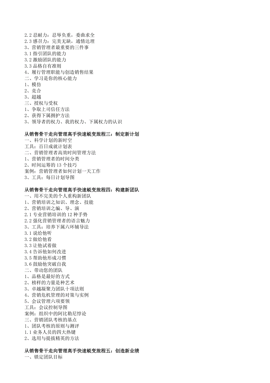 从销售骨干走向管理高手快速蜕变特训营_第3页