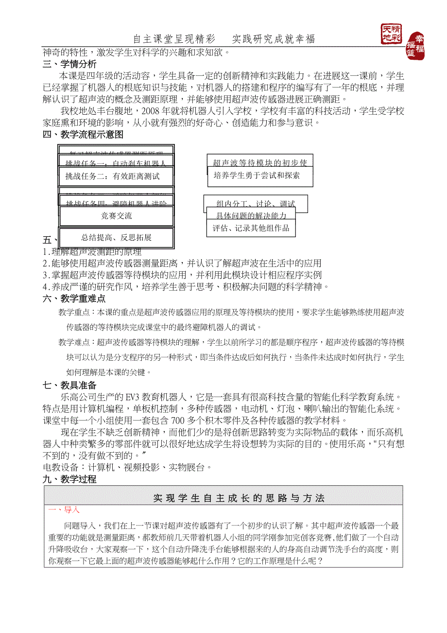 有趣的超声波传感器教学设计--郝劲峰_第2页