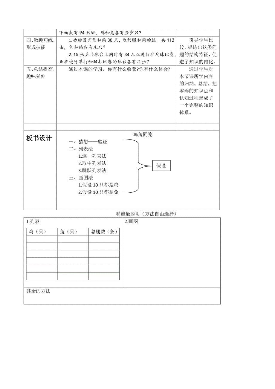 《鸡兔同笼》教学设计.doc_第5页