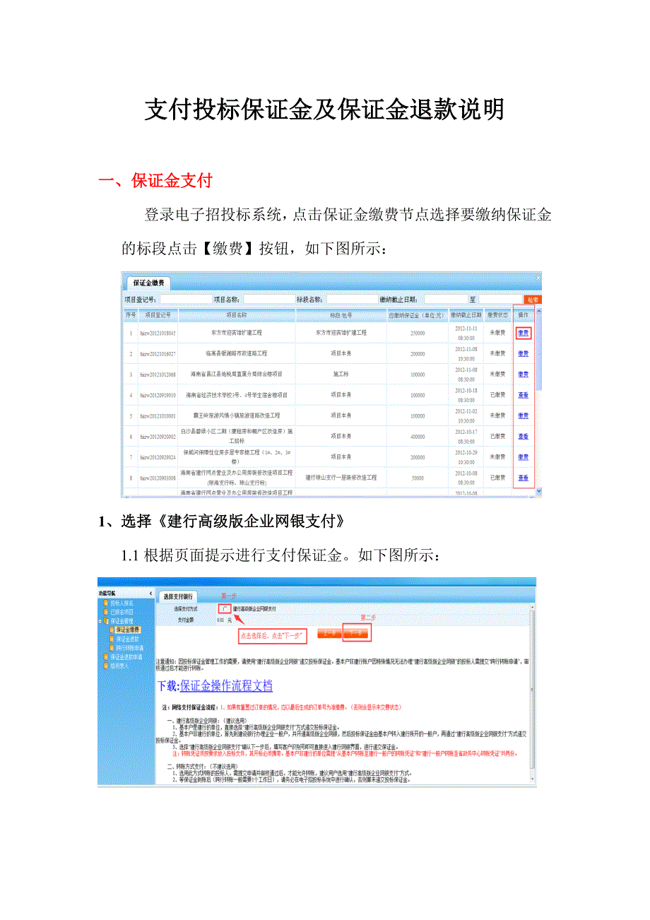 电子招投标保证金支付流程_第1页