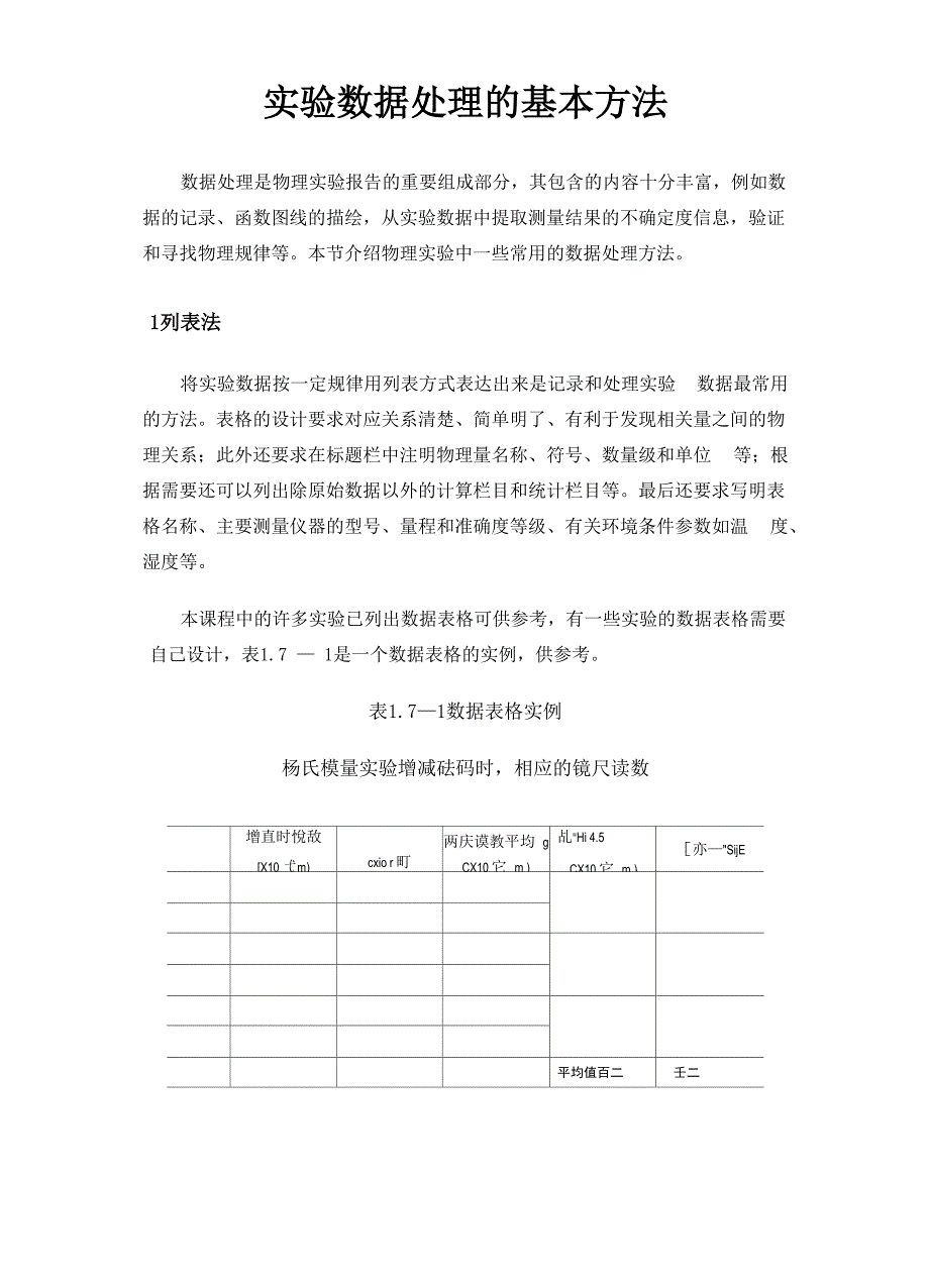 实验数据处理的基本方法_第1页