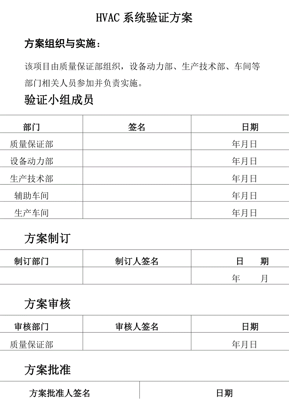 HVAC系统验证方案_第1页