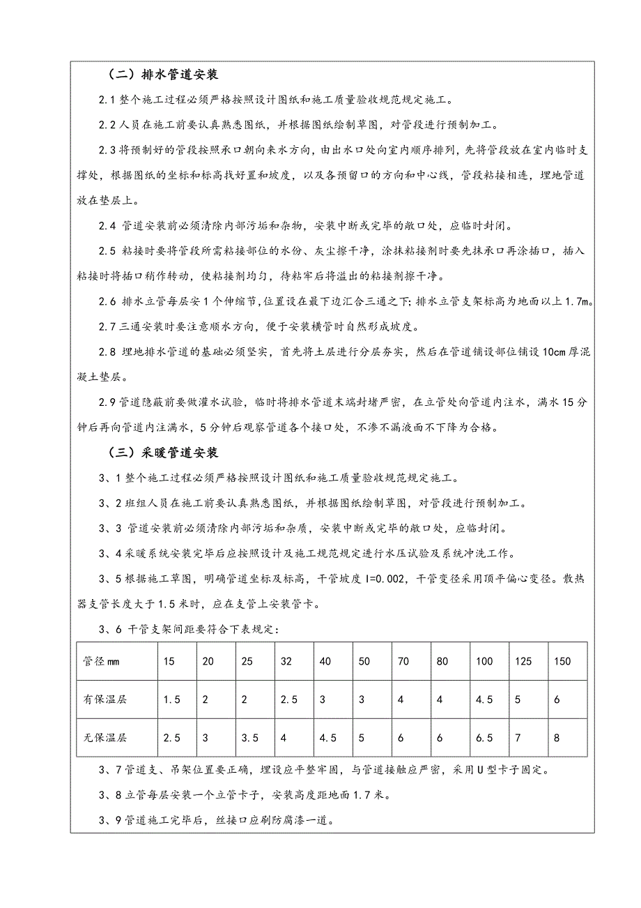 水暖工程技术交底及管理措施(共8页)_第2页