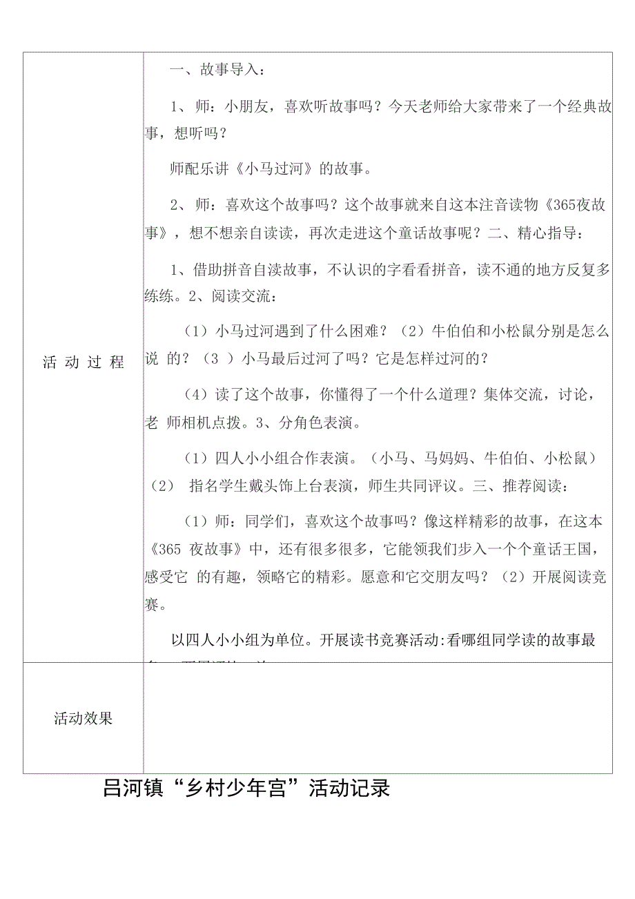 少年宫活动记录单_第4页