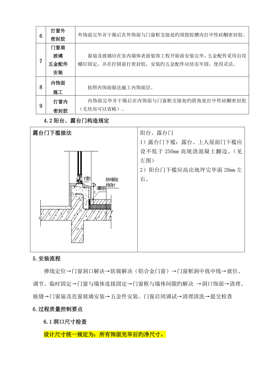 铝合金门窗样板引路综合施工专题方案_第4页