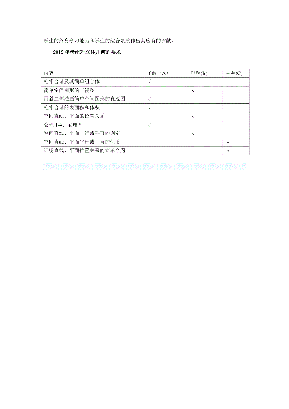 对新版高中数学立体几何教学的几点想法_第3页