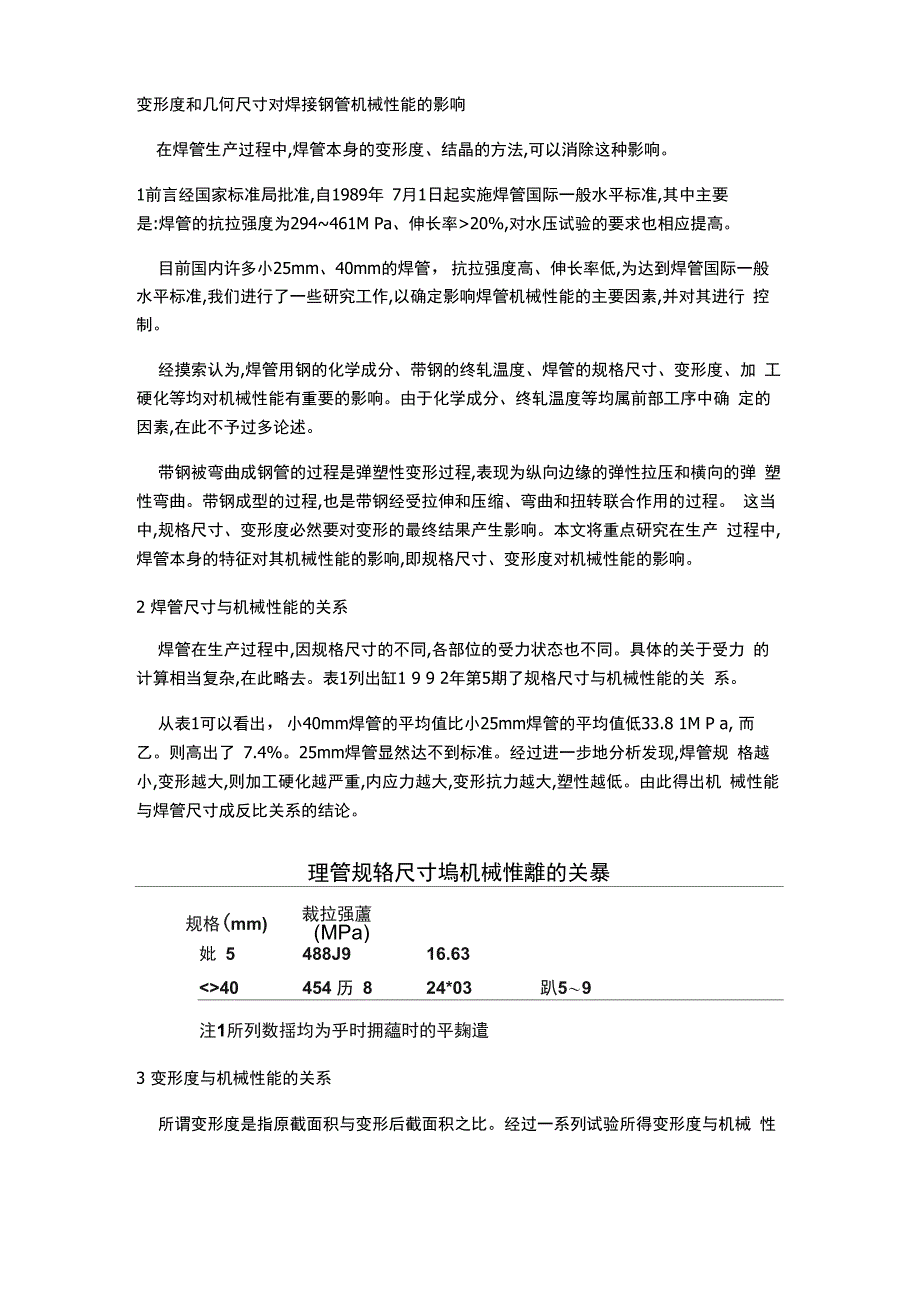 变形度和几何尺寸对焊接钢管机械性能的影响_第1页